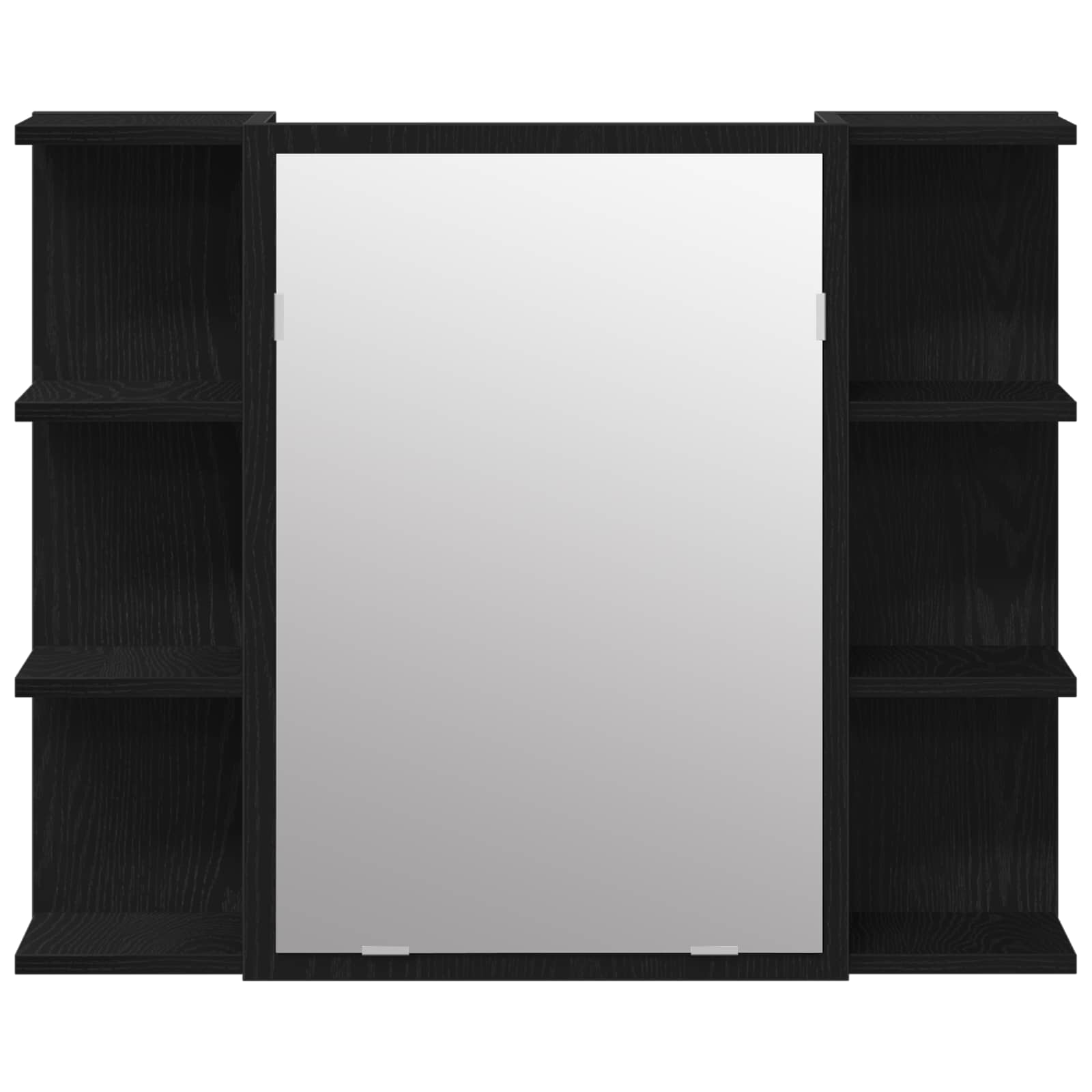 vidaXL Zestaw mebli łazienkowych 3 pcs Czarny 30 x 30 x 99,5 cm