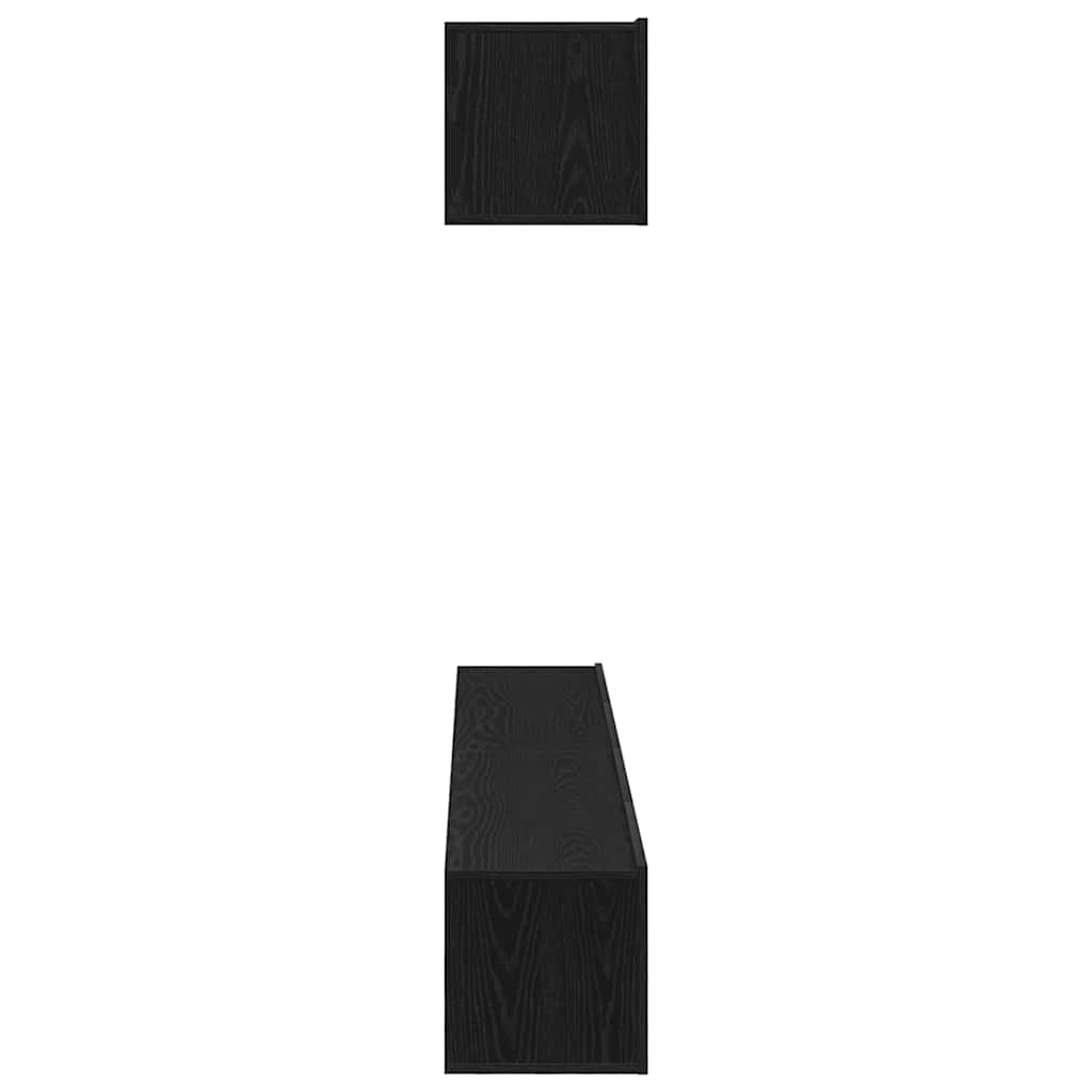 vidaXL Zestaw szafek RTV 4 pcs Czarny Dąb 100 x 30 x 30 cm