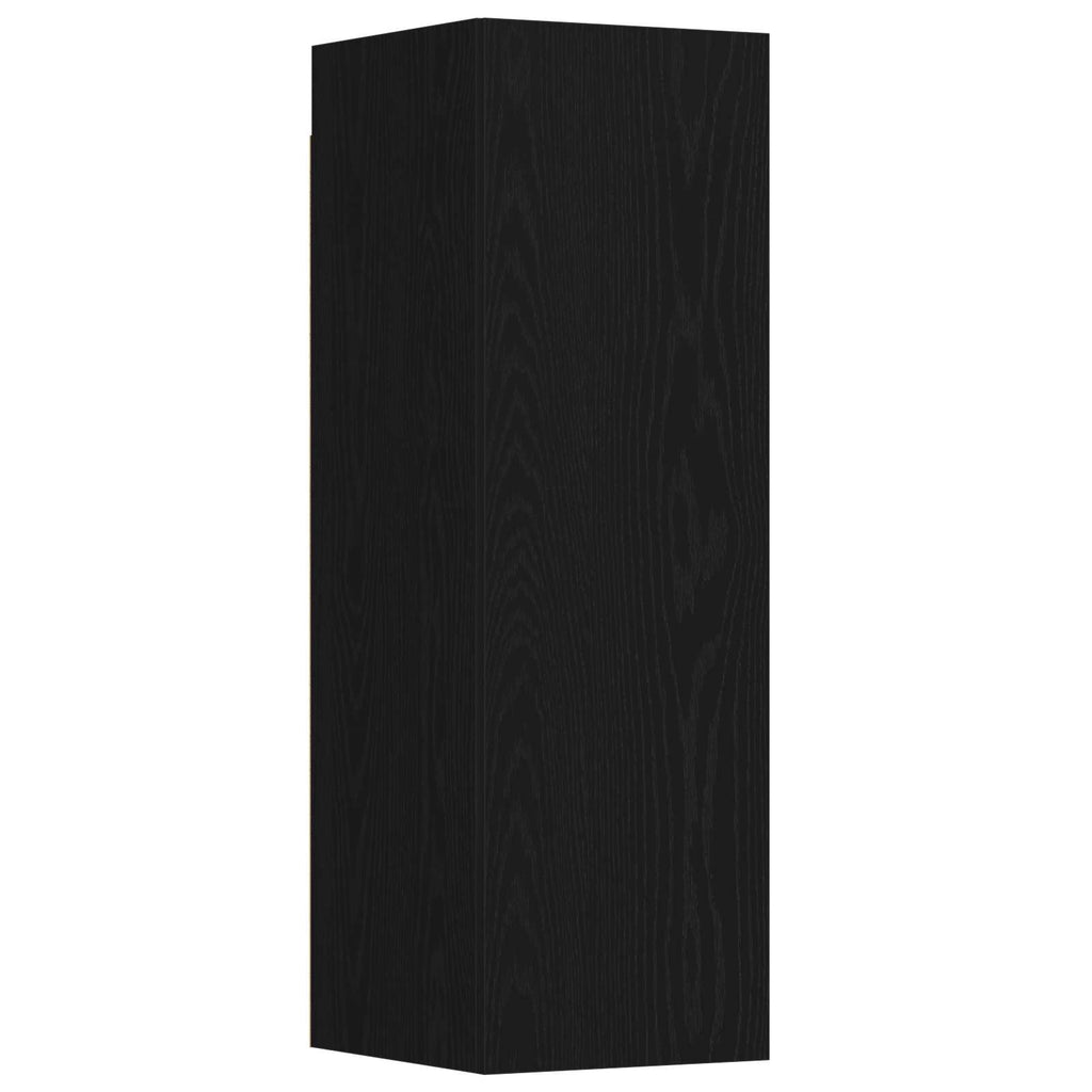 vidaXL Zestaw szafek RTV 3 pcs Czarny Dąb 130,5 x 30 x 140 cm