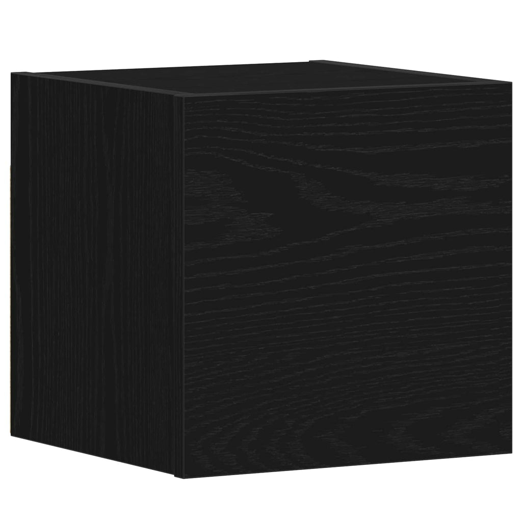 vidaXL Zestaw szafek RTV 3 pcs Czarny Dąb 130,5 x 30 x 140 cm