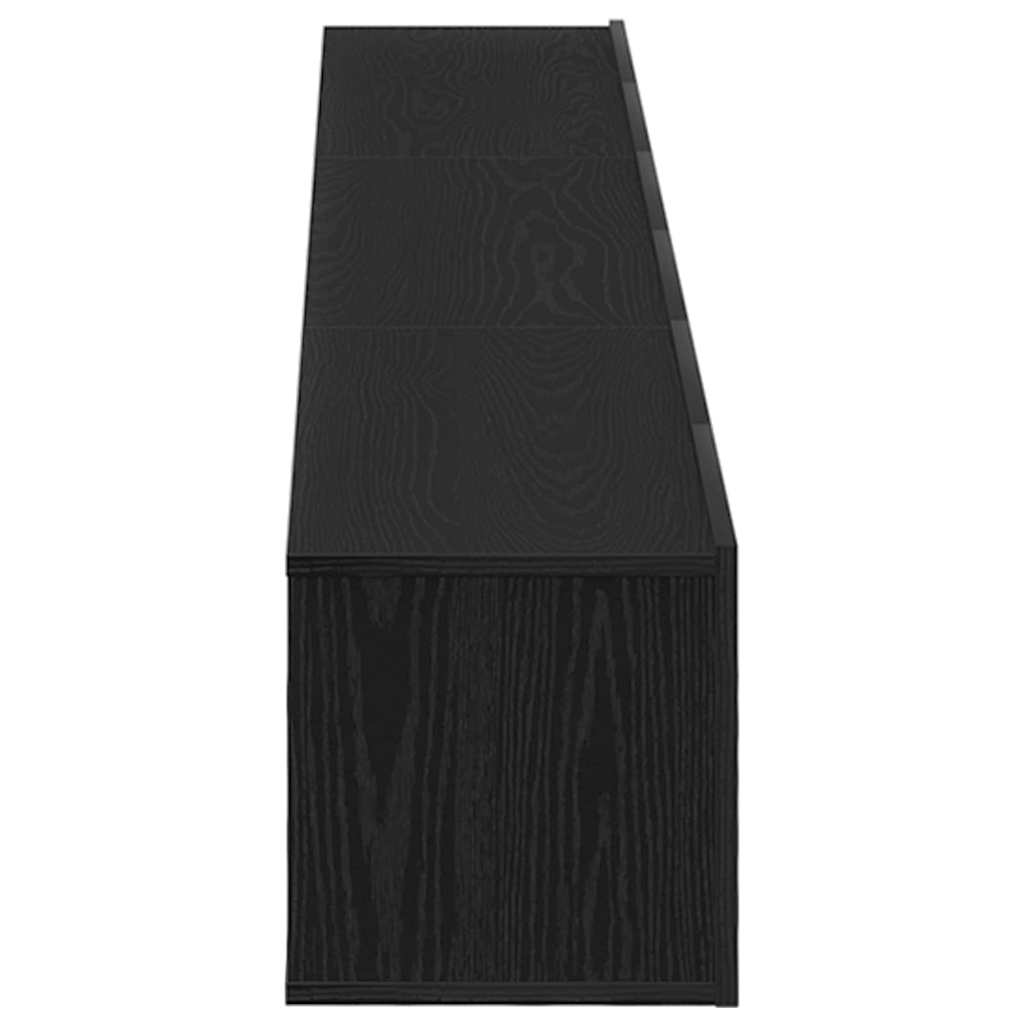 vidaXL Zestaw szafek RTV 3 pcs Czarny Dąb 80 x 30 x 30 cm