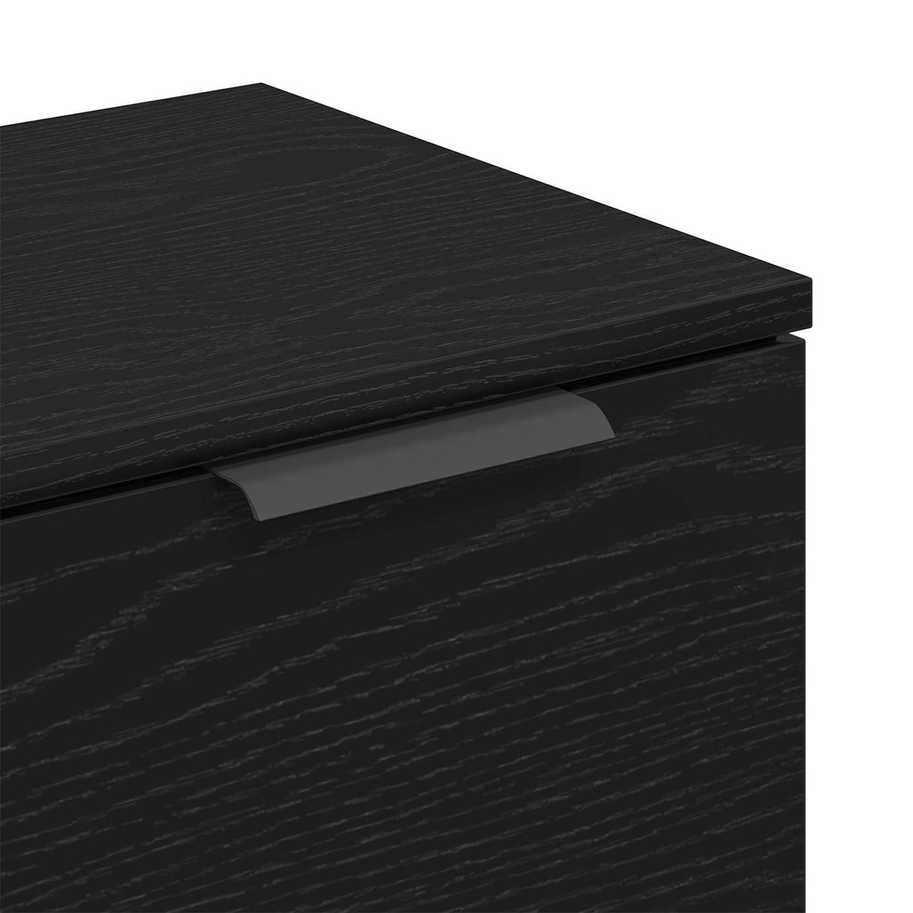 vidaXL Bufet 2 pcs Czarny Dąb 60 x 30 x 70 cm Materiał drewnopochodny