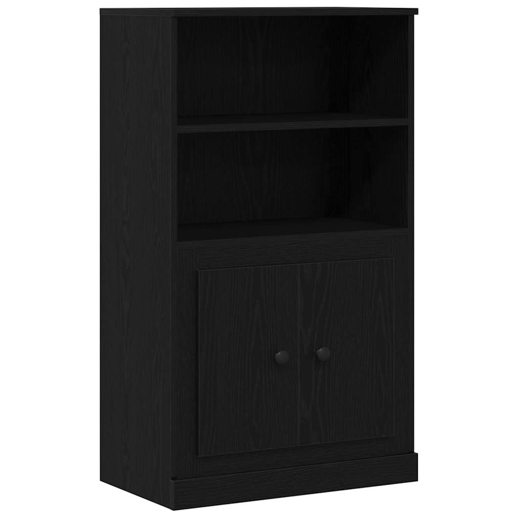 vidaXL Highboard z szufladą Czarny Dąb 132 x 35.5 x 103.5 cm