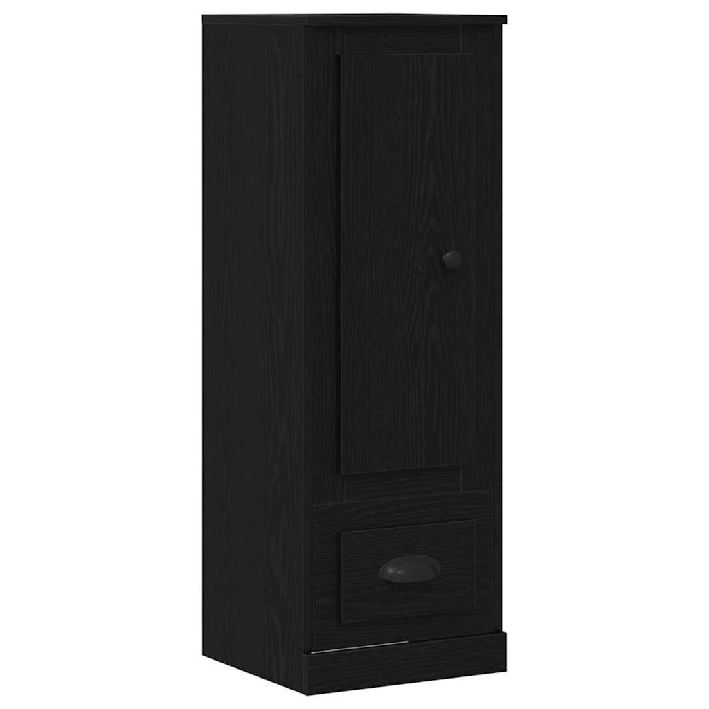 vidaXL Highboard z szufladą Czarny Dąb 132 x 35.5 x 103.5 cm