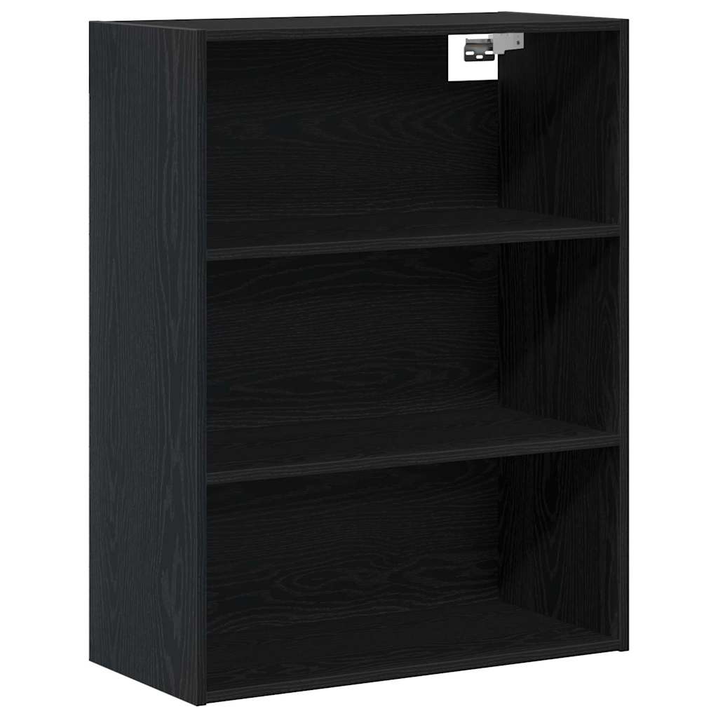 vidaXL Highboard 2 pcs Czarny Dąb Materiał drewnopochodny