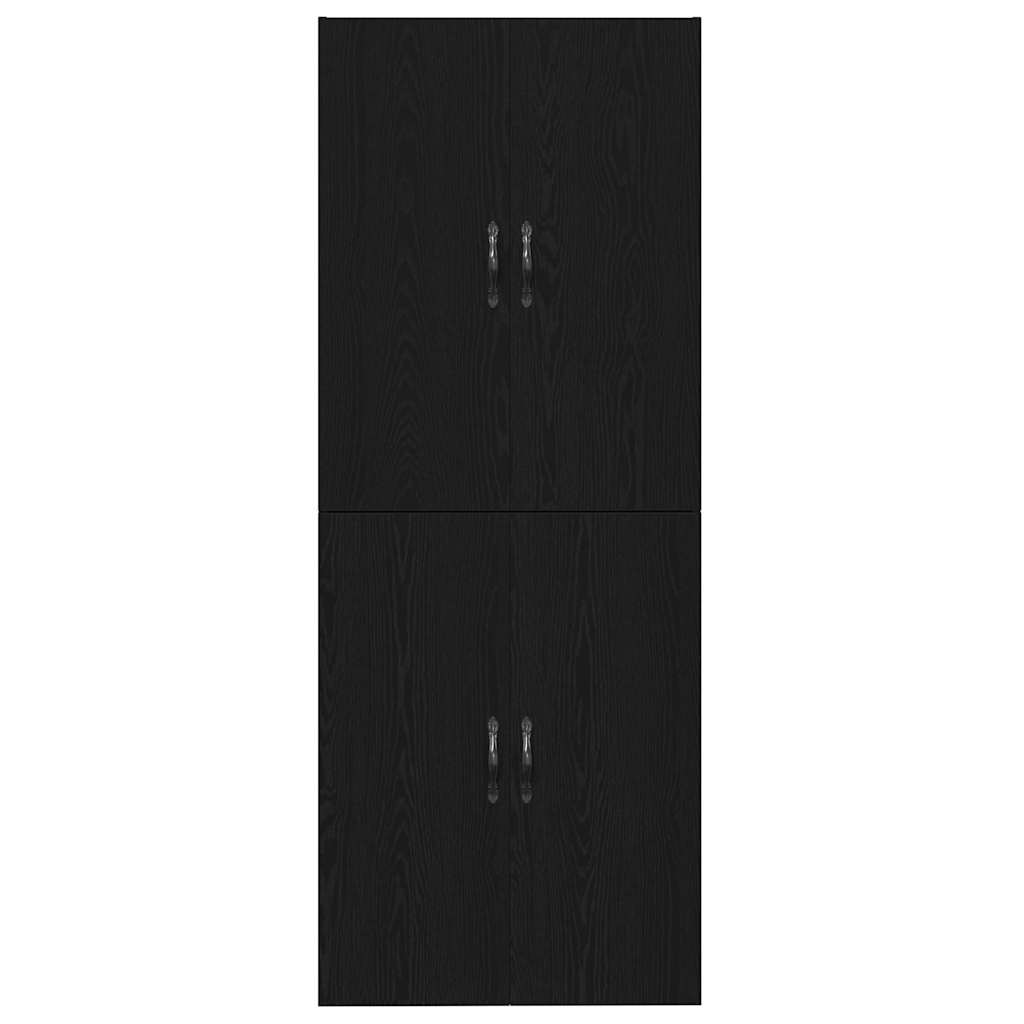 vidaXL Szafka ścienna 2 pcs Czarny Dąb 69,5 x 34 x 90 cm
