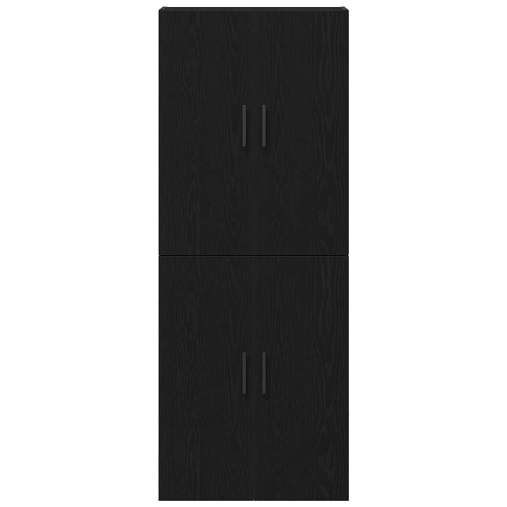 vidaXL Szafka ścienna 2 pcs Czarny Dąb 69,5 x 34 x 90 cm