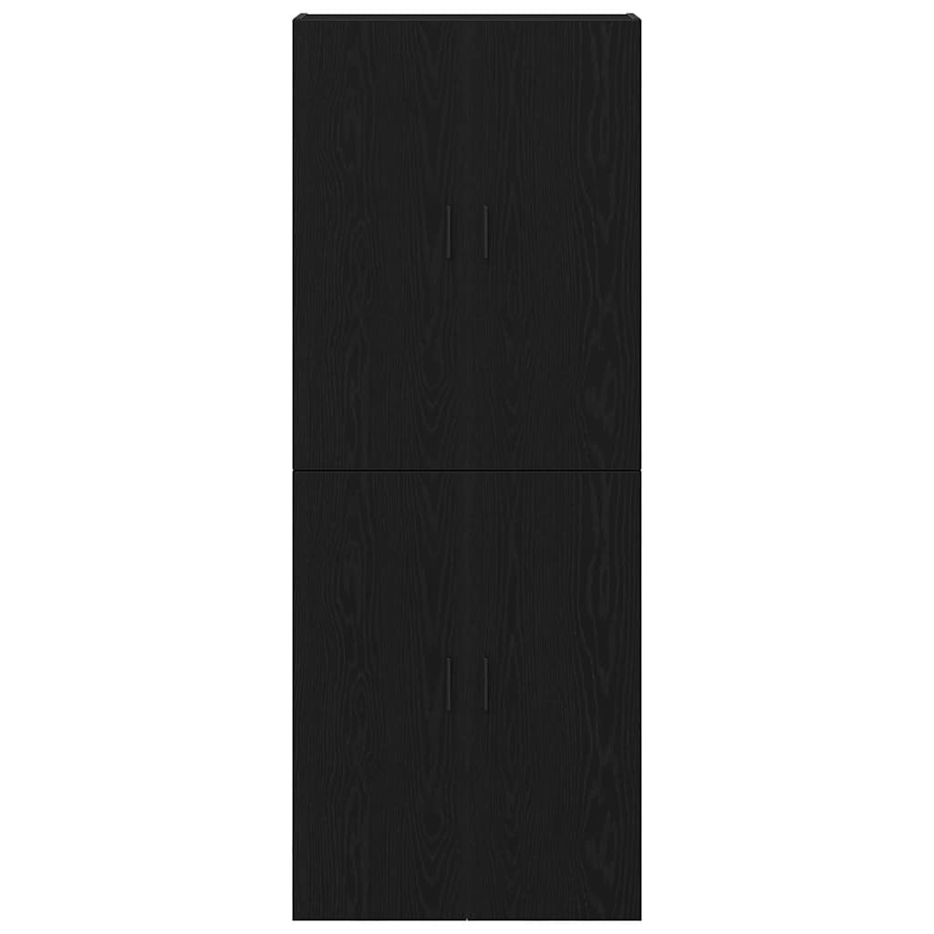vidaXL Szafka ścienna 2 pcs Czarny Dąb 69,5 x 34 x 90 cm