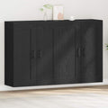 vidaXL Szafka wisząca 2 pcs Czarny Dąb 69,5 x 34 x 90 cm