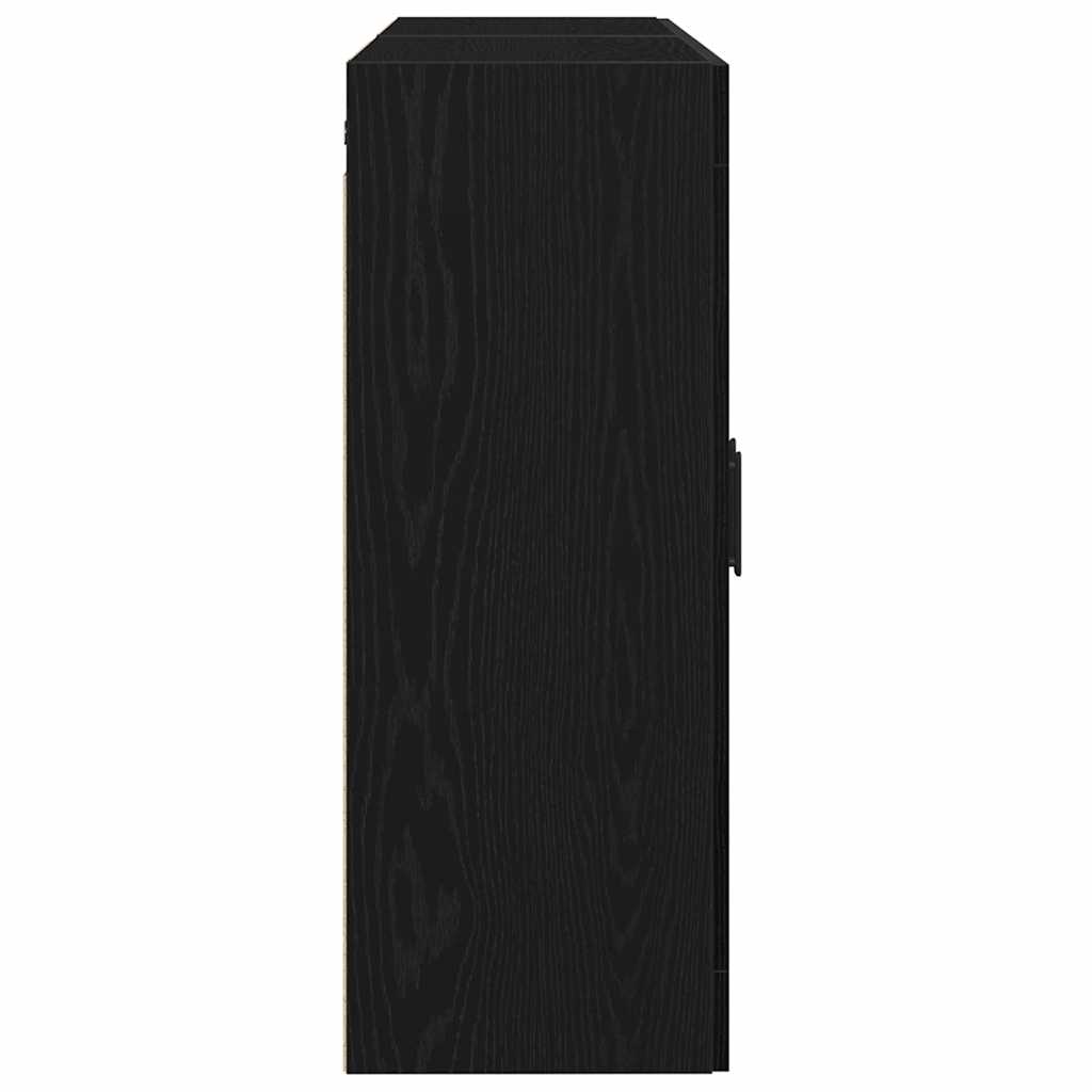 vidaXL Szafka wisząca 2 pcs Czarny Dąb 69,5 x 34 x 90 cm