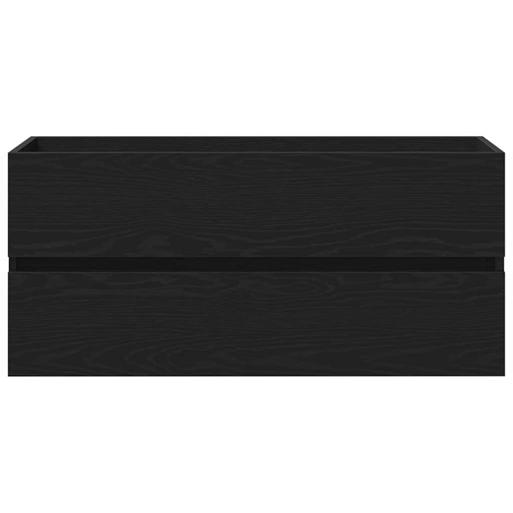 vidaXL Szafka pod umywalkę Czarny Dąb 100 x 39 x 62 cm