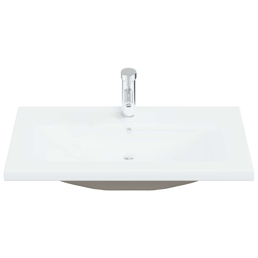 vidaXL Szafka pod umywalkę Czarny Dąb 80 x 39 x 62 cm