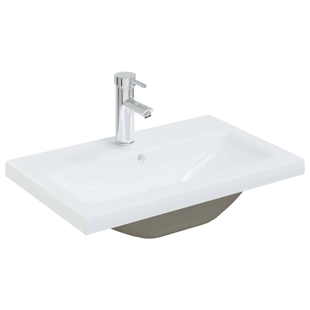 vidaXL Szafka pod umywalkę Czarny Dąb 60 x 39 x 62 cm