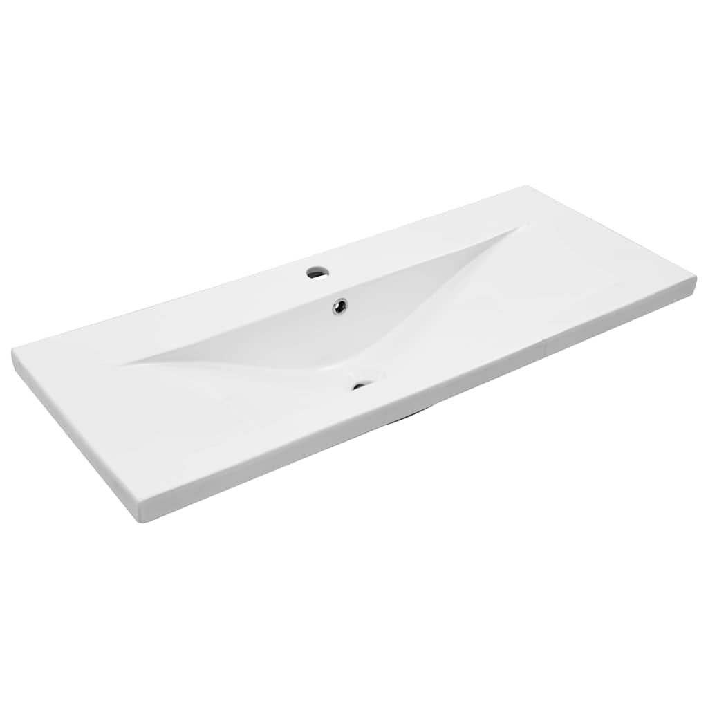 vidaXL Szafka pod umywalkę Czarny Dąb 100 x 39 x 62 cm
