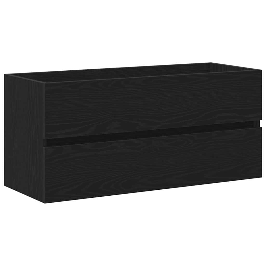 vidaXL Szafka pod umywalkę Czarny Dąb 100 x 39 x 62 cm
