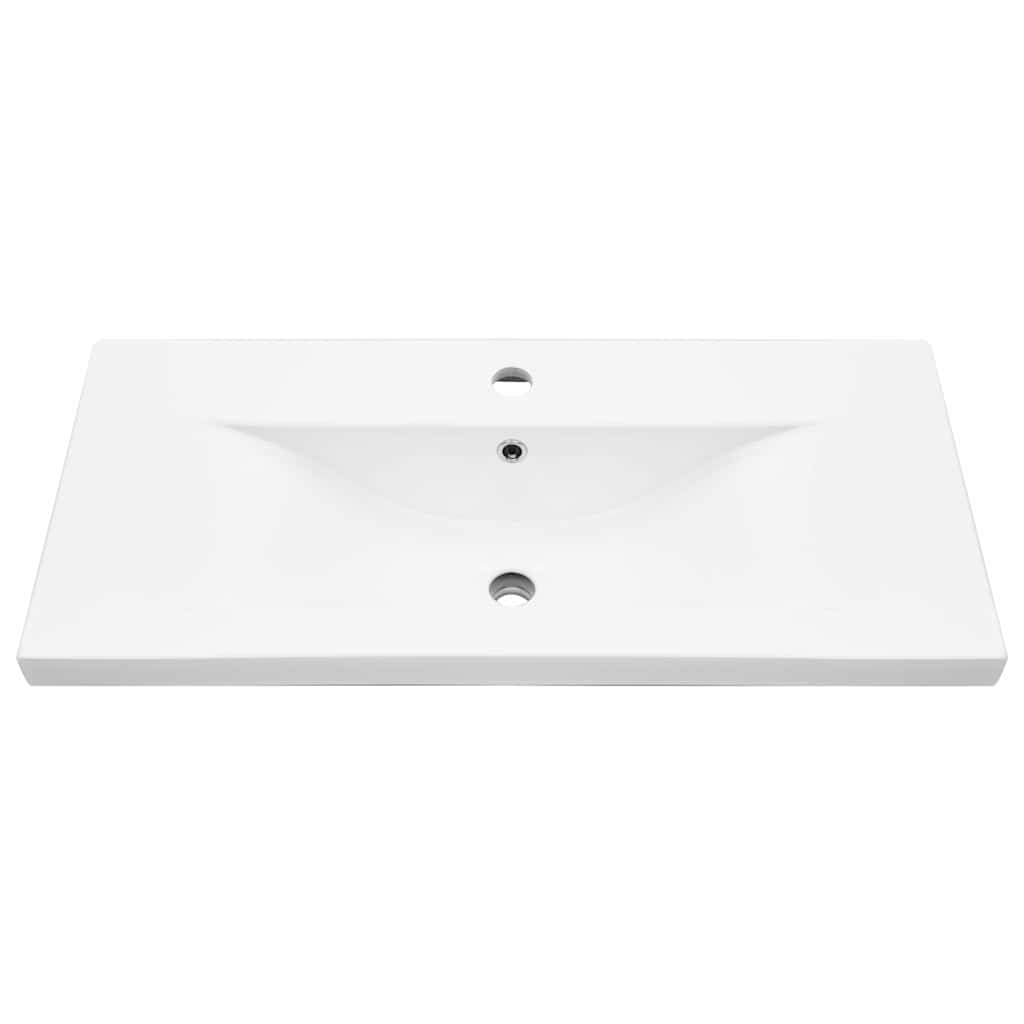 vidaXL Szafka pod umywalkę Czarny Dąb 80 x 39 x 62 cm