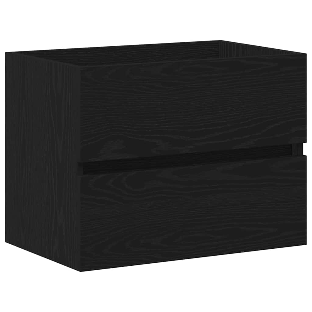 vidaXL Szafka pod umywalkę Czarny Dąb 60 x 39 x 62 cm