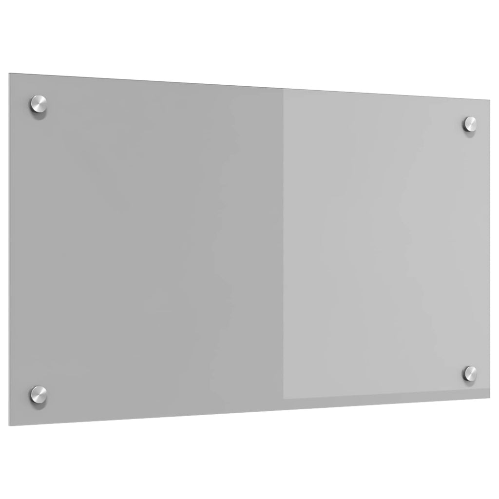 vidaXL Panel kuchenny Jasnoszary 70 x 40 cm szkło hartowane