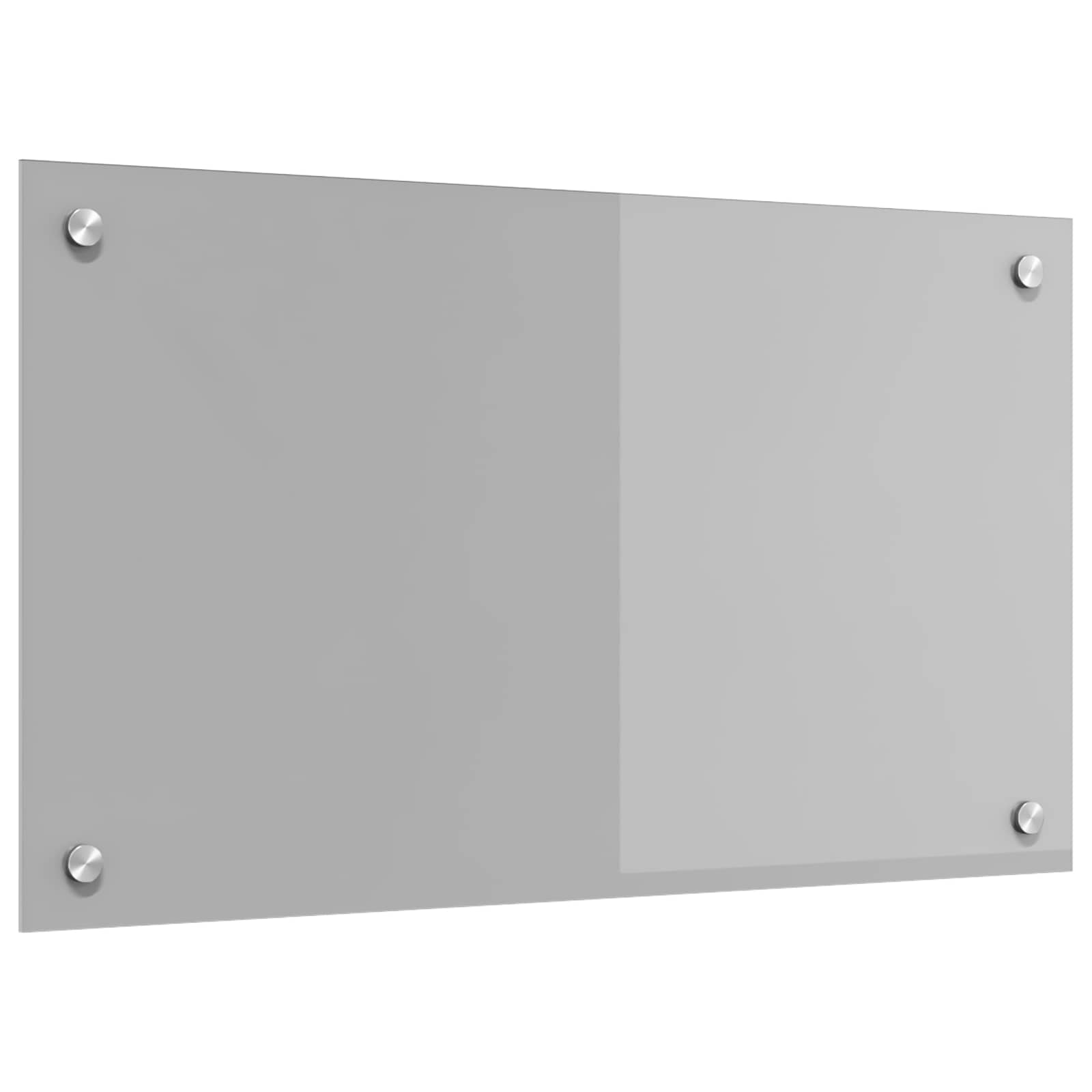 vidaXL Panel kuchenny Jasnoszary 70 x 40 cm szkło hartowane