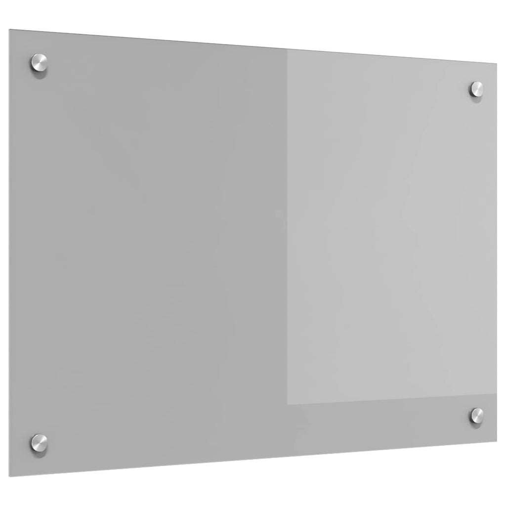 vidaXL Panel kuchenny Jasnoszary 70 x 50 cm szkło hartowane