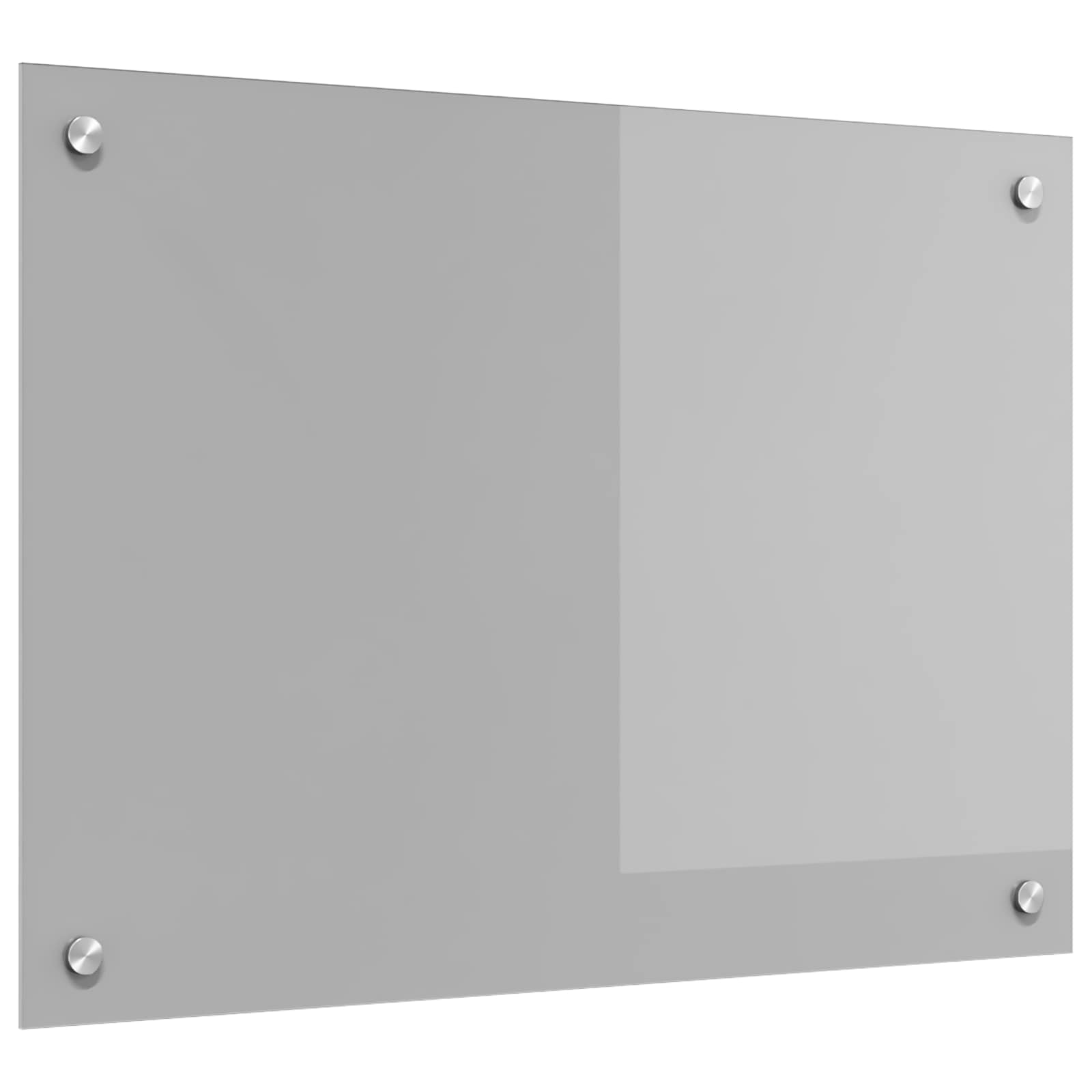 vidaXL Panel kuchenny Jasnoszary 70 x 50 cm szkło hartowane