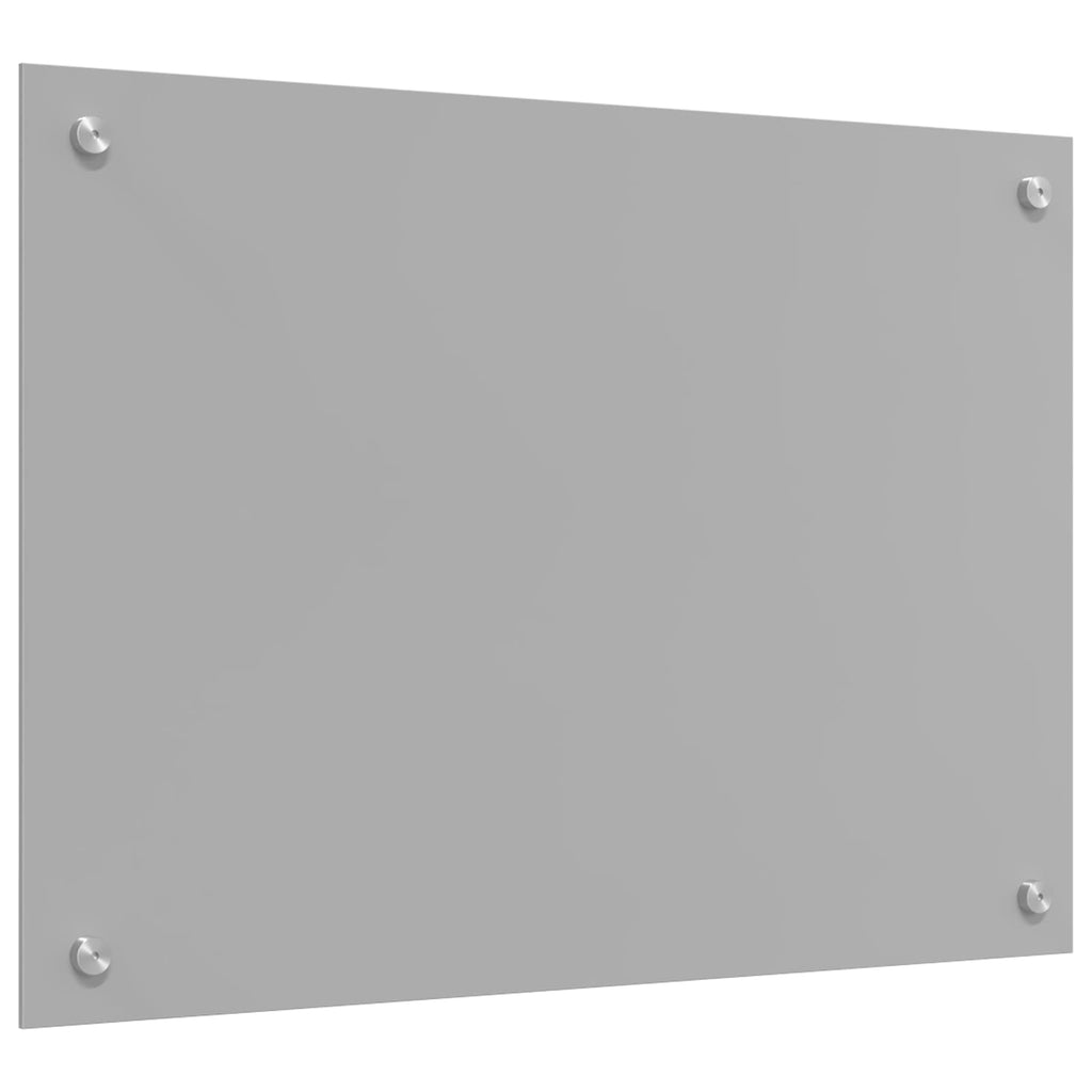 vidaXL Panel kuchenny Jasnoszary 70 x 50 cm szkło hartowane