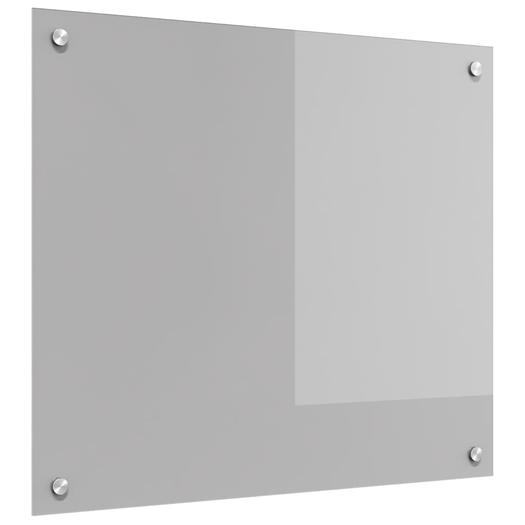 vidaXL Panel kuchenny Jasnoszary 70 x 60 cm szkło hartowane