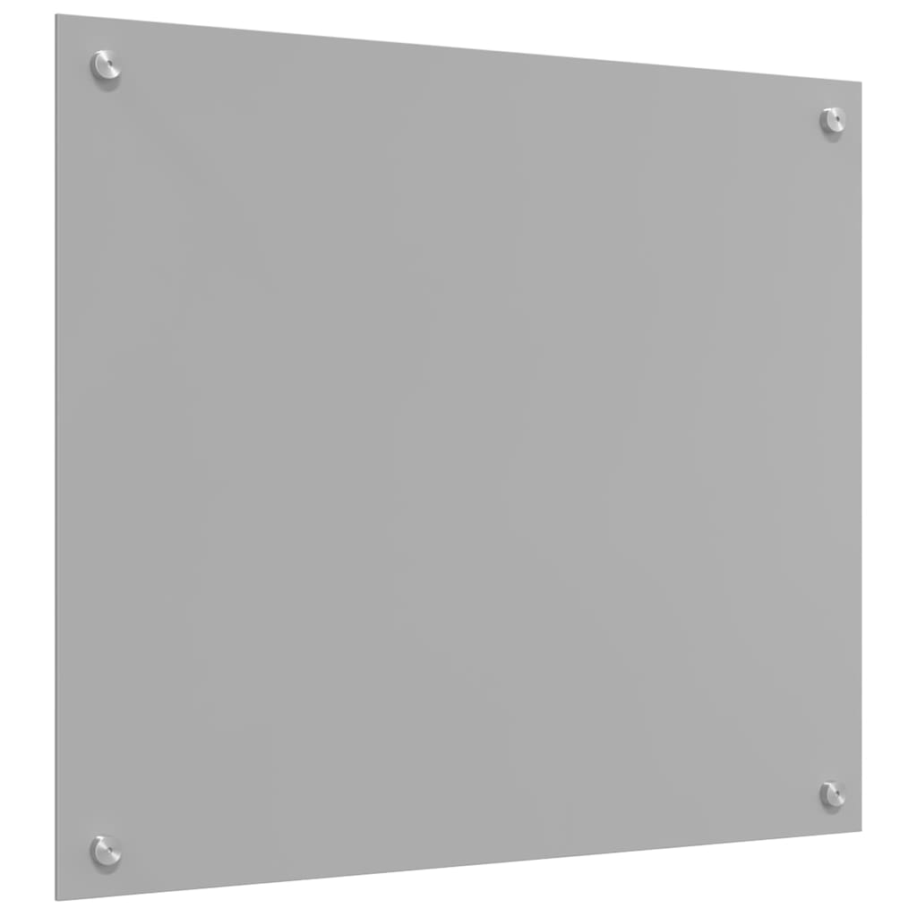 vidaXL Panel kuchenny Jasnoszary 70 x 60 cm szkło hartowane