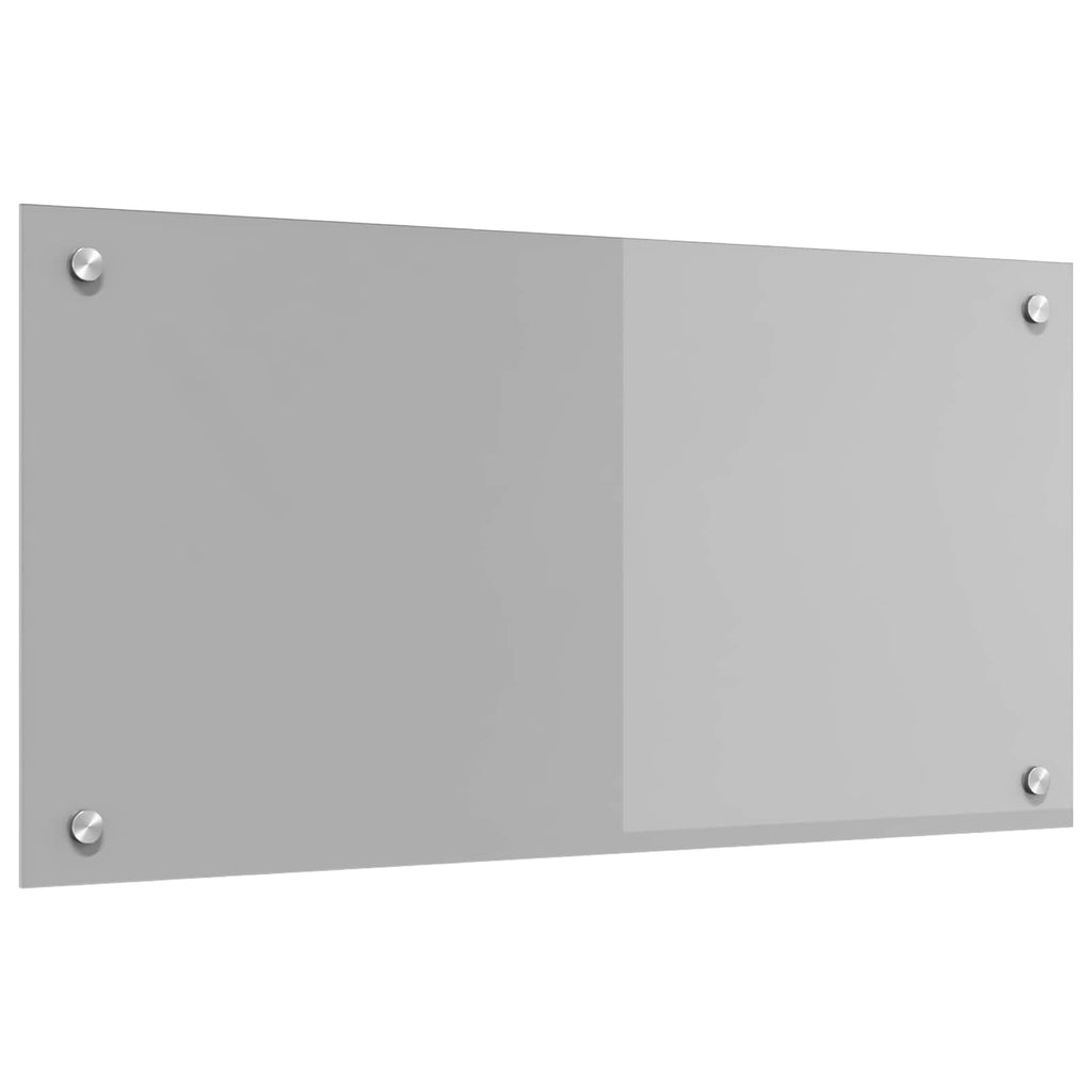 vidaXL Panel kuchenny Jasnoszary 80 x 40 cm szkło hartowane