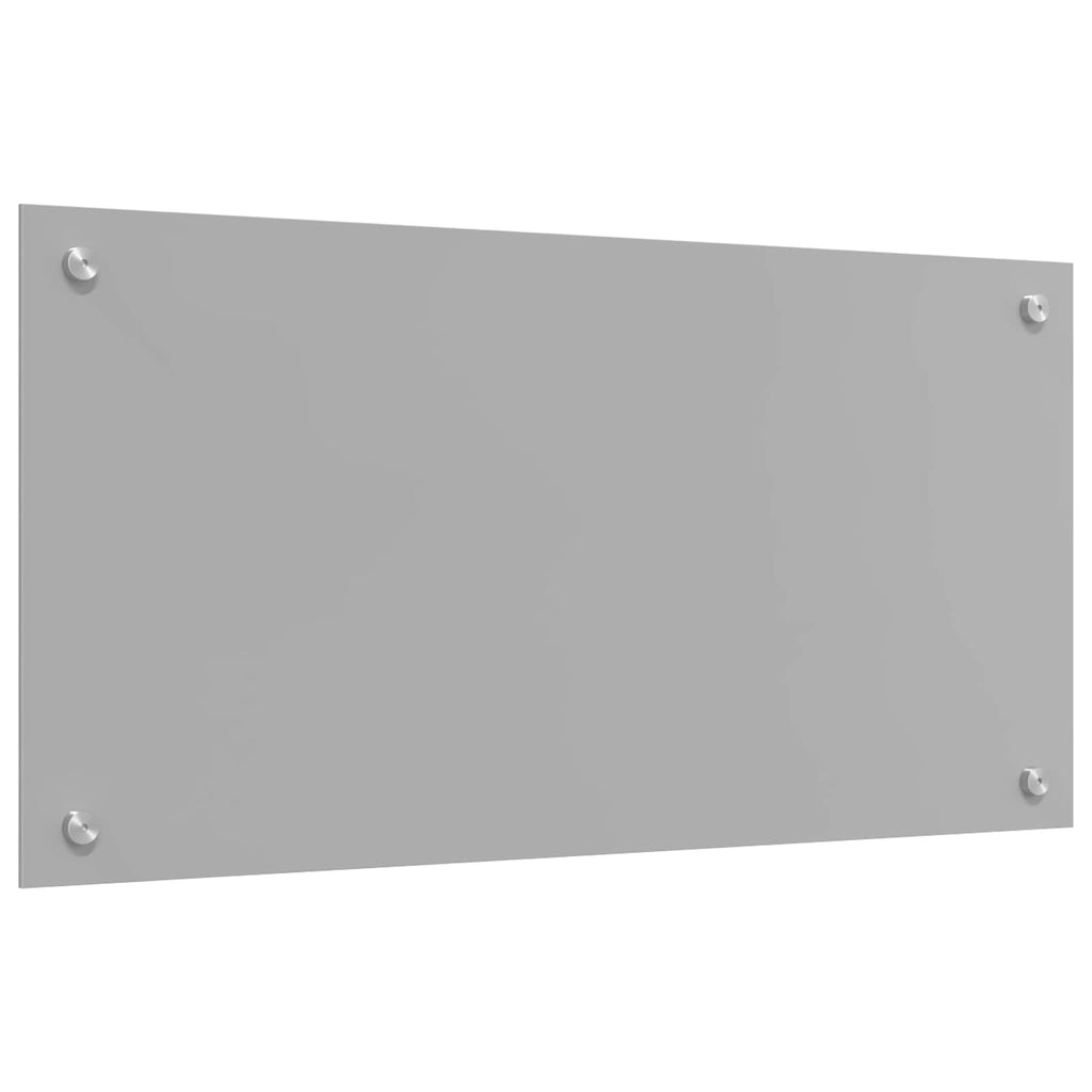 vidaXL Panel kuchenny Jasnoszary 80 x 40 cm szkło hartowane