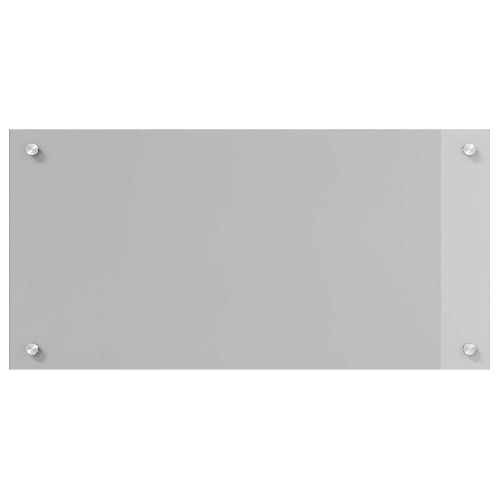 vidaXL Panel kuchenny Jasnoszary 80 x 40 cm szkło hartowane