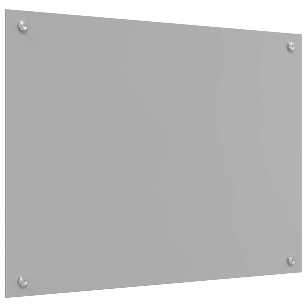 vidaXL Panel kuchenny Jasnoszary 80 x 50 cm szkło hartowane