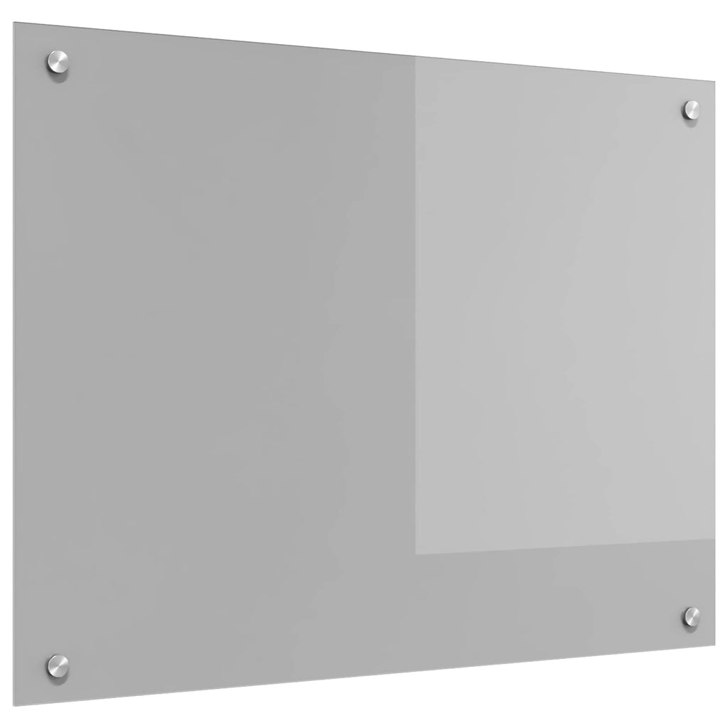 vidaXL Panel kuchenny Jasnoszary 80 x 60 cm szkło hartowane