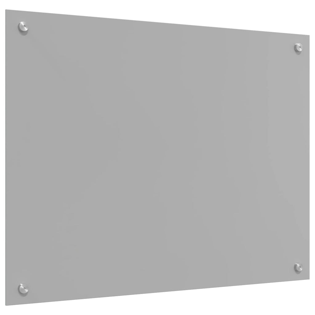 vidaXL Panel kuchenny Jasnoszary 80 x 60 cm szkło hartowane
