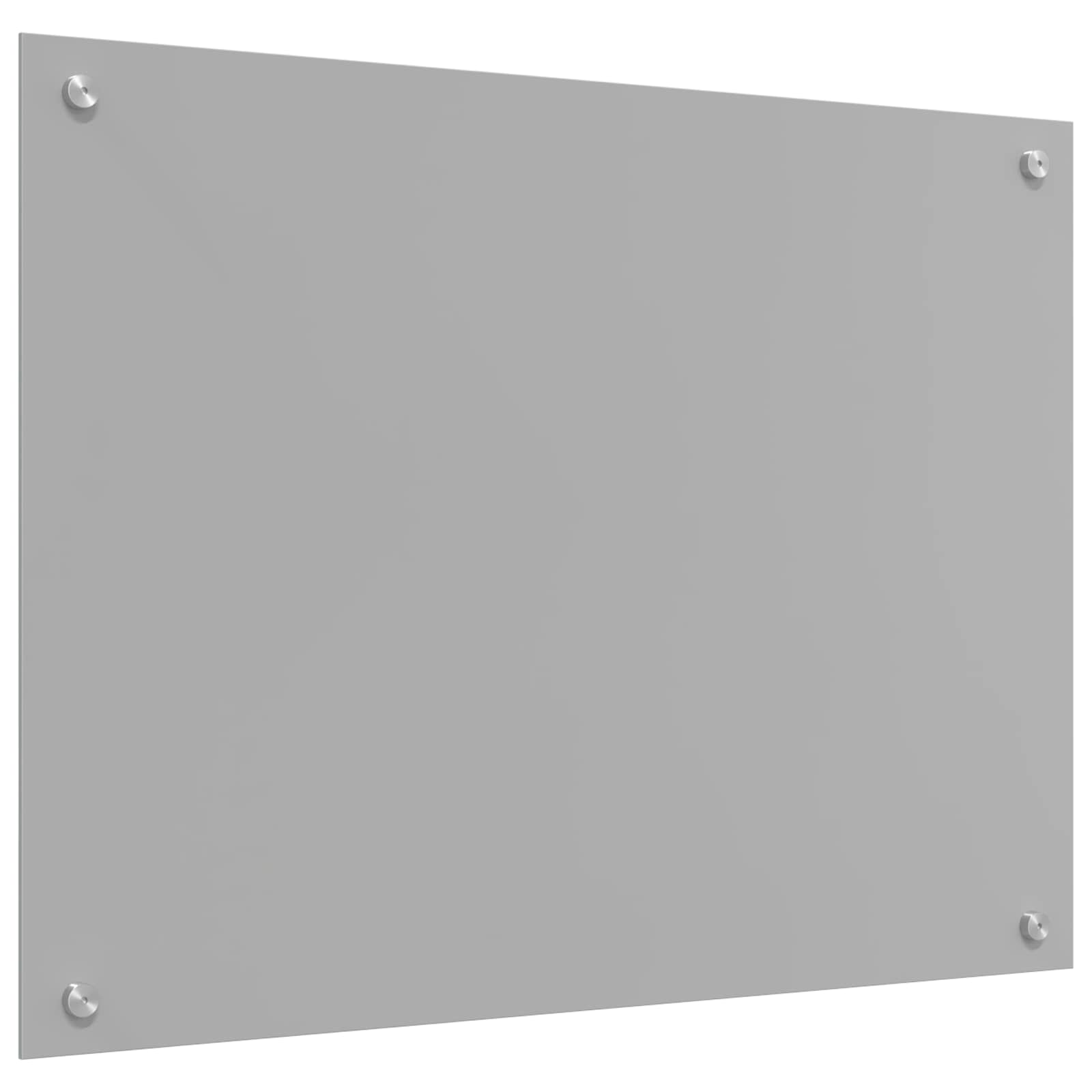 vidaXL Panel kuchenny Jasnoszary 80 x 60 cm szkło hartowane