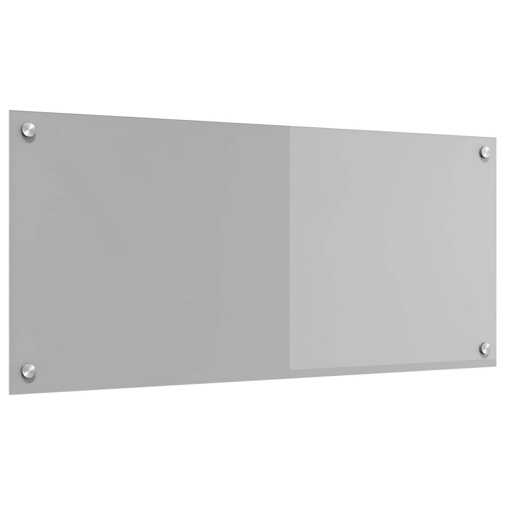 vidaXL Panel kuchenny Jasnoszary 90 x 40 cm szkło hartowane