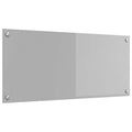 vidaXL Panel kuchenny Jasnoszary 90 x 40 cm szkło hartowane