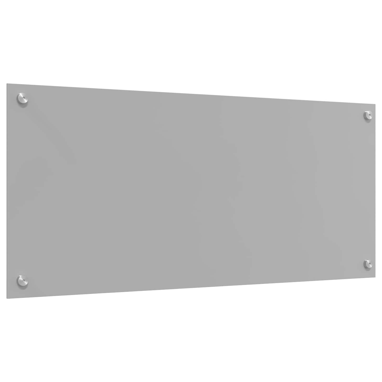 vidaXL Panel kuchenny Jasnoszary 90 x 40 cm szkło hartowane