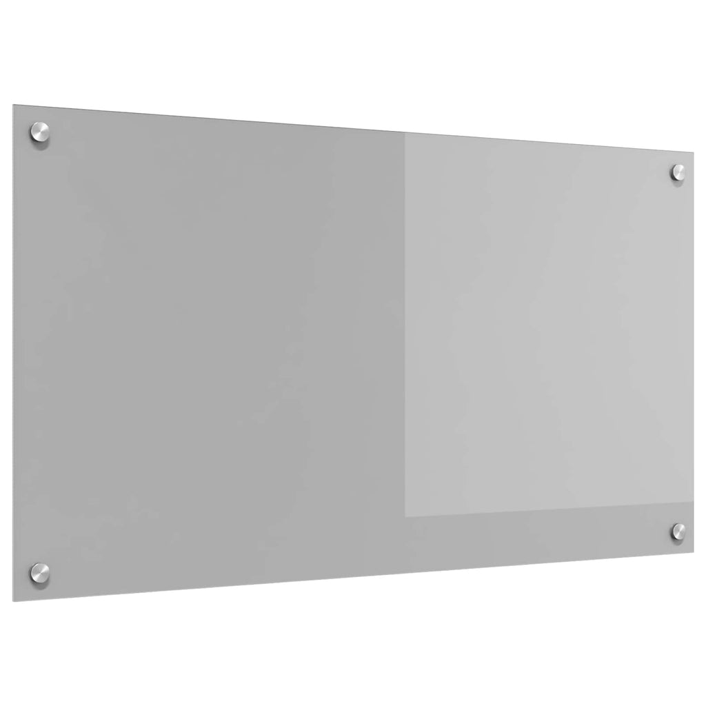 vidaXL Panel kuchenny Jasnoszary 90 x 50 cm szkło hartowane