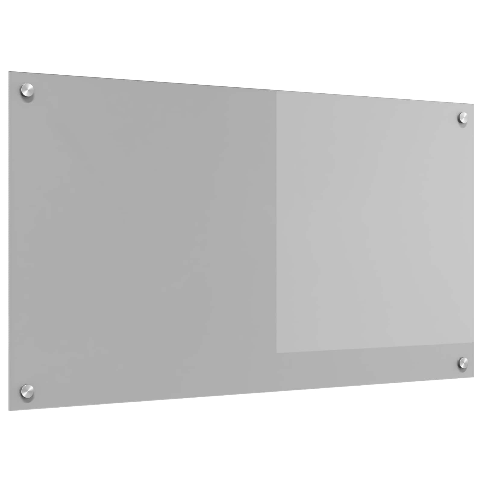 vidaXL Panel kuchenny Jasnoszary 90 x 50 cm szkło hartowane
