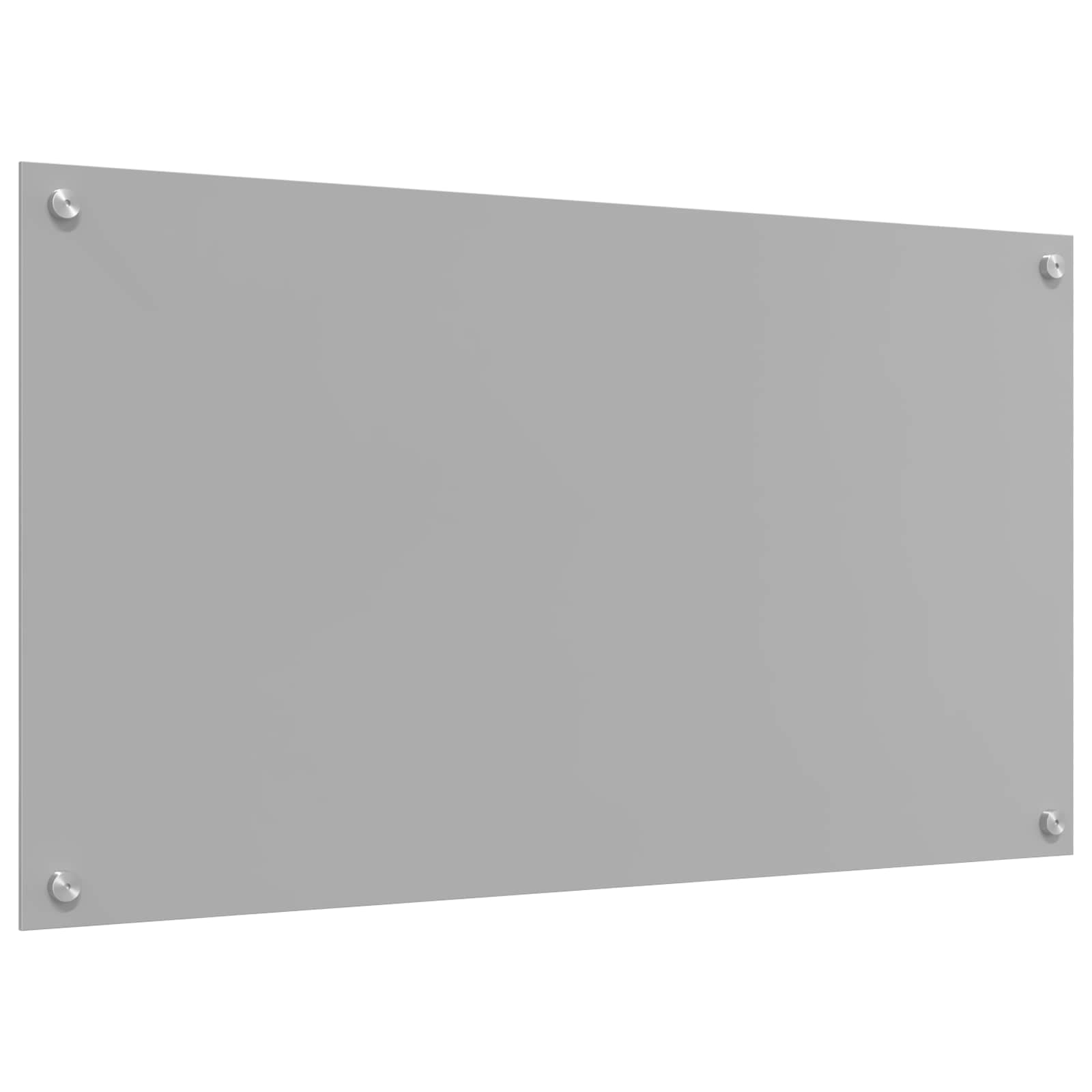 vidaXL Panel kuchenny Jasnoszary 90 x 50 cm szkło hartowane