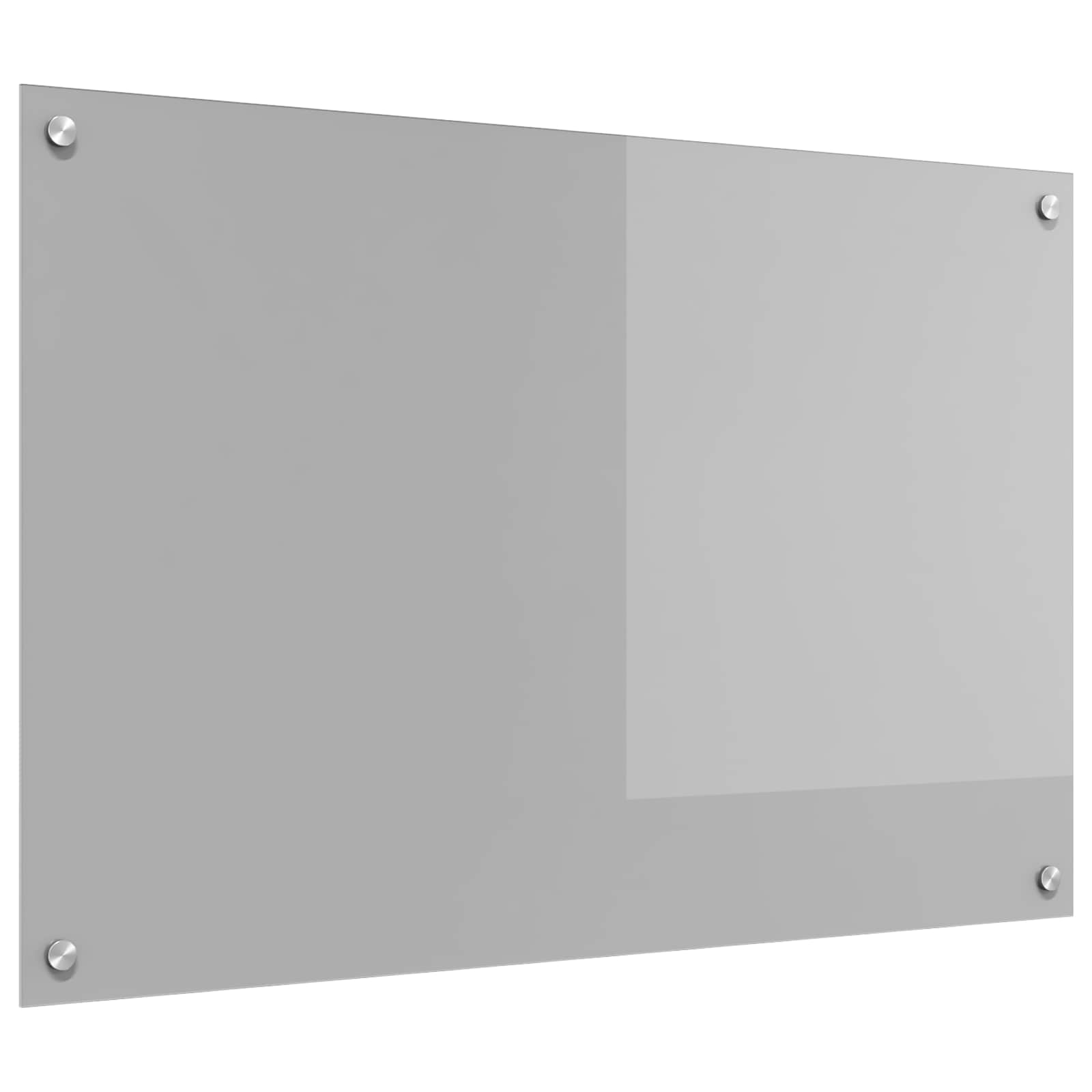 vidaXL Panel kuchenny Jasnoszary 90 x 60 cm szkło hartowane