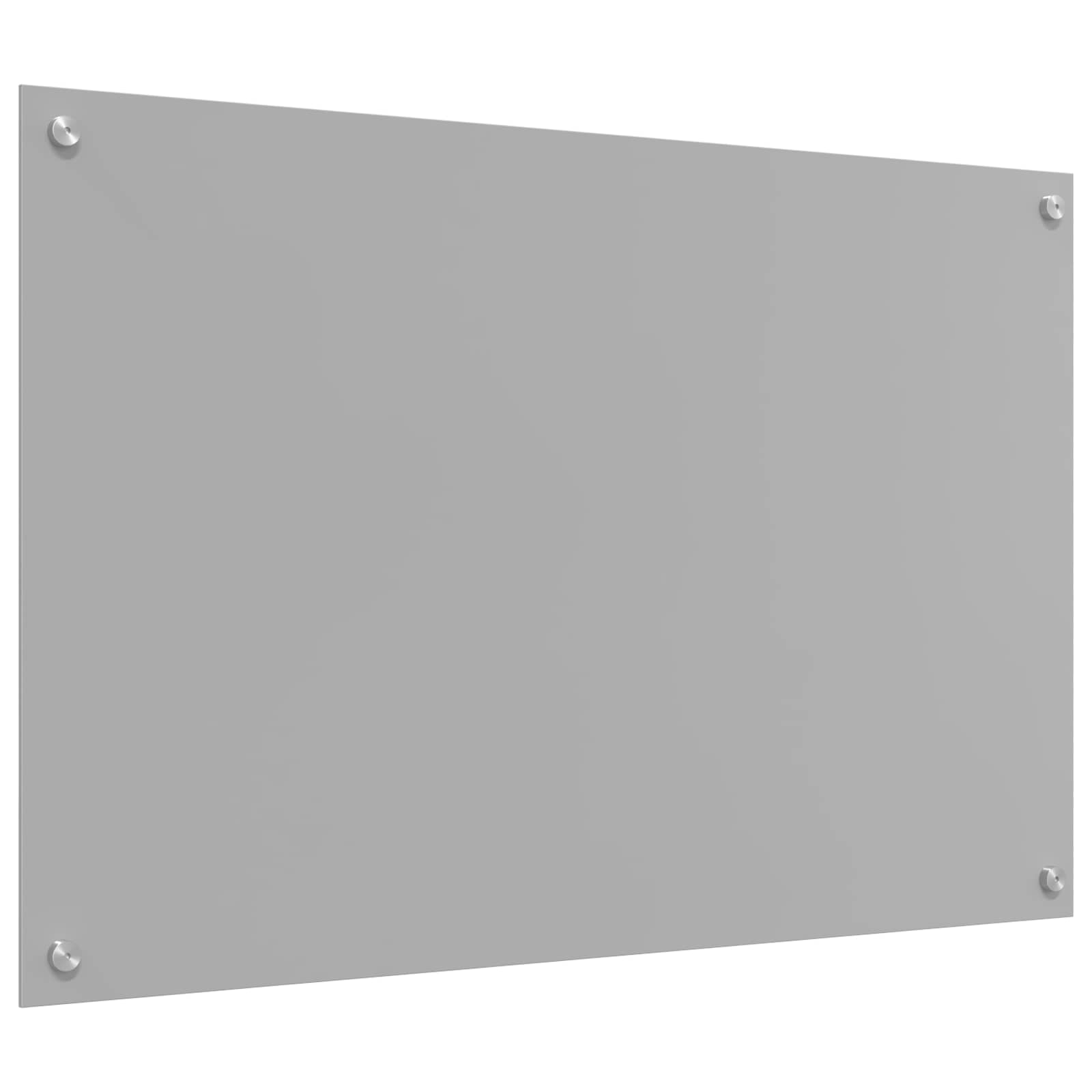 vidaXL Panel kuchenny Jasnoszary 90 x 60 cm szkło hartowane