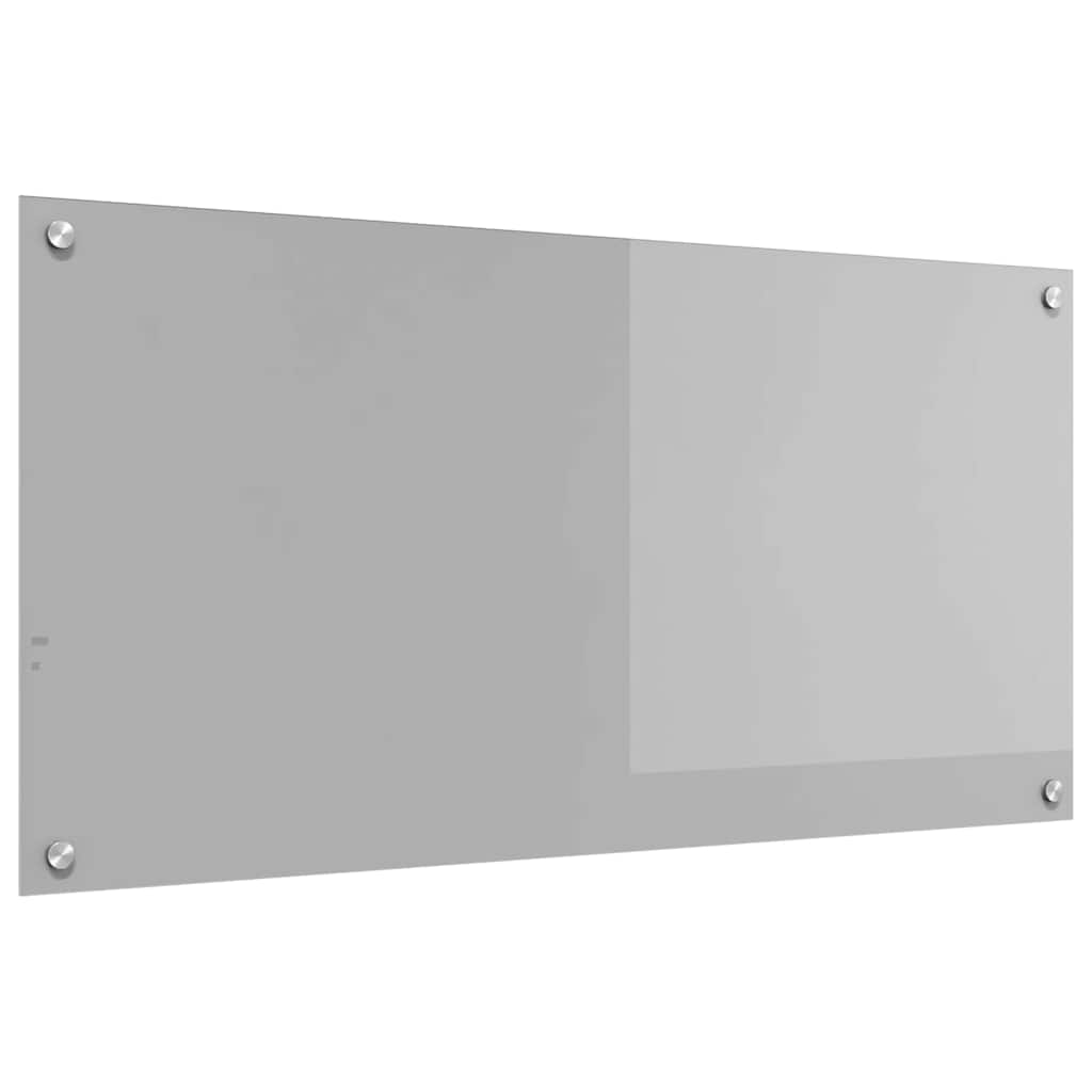 vidaXL Panel kuchenny Jasnoszary 100 x 50 cm szkło hartowane