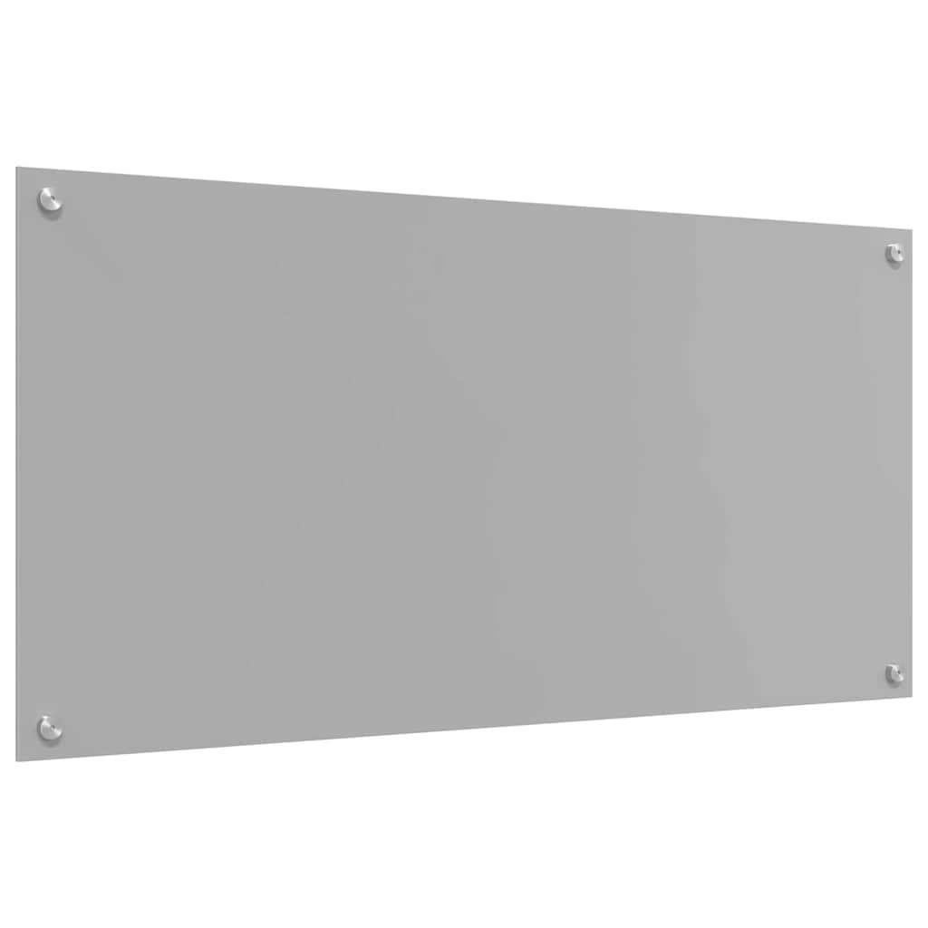 vidaXL Panel kuchenny Jasnoszary 100 x 50 cm szkło hartowane