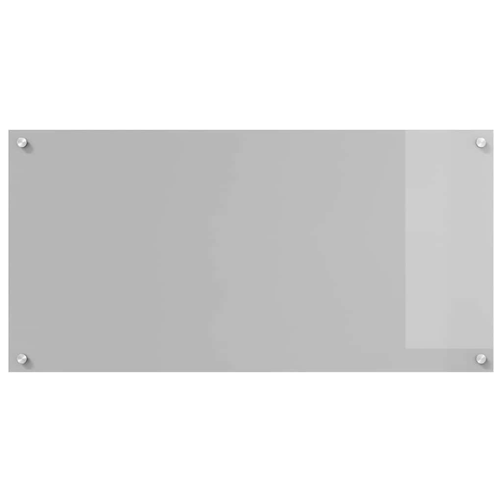 vidaXL Panel kuchenny Jasnoszary 100 x 50 cm szkło hartowane