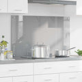 vidaXL Panel kuchenny Jasnoszary 100 x 60 cm szkło hartowane