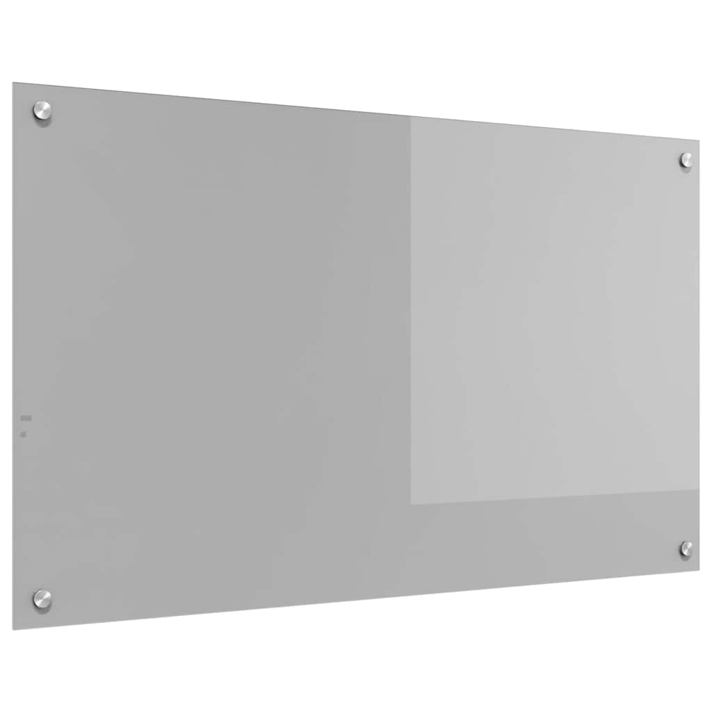 vidaXL Panel kuchenny Jasnoszary 100 x 60 cm szkło hartowane