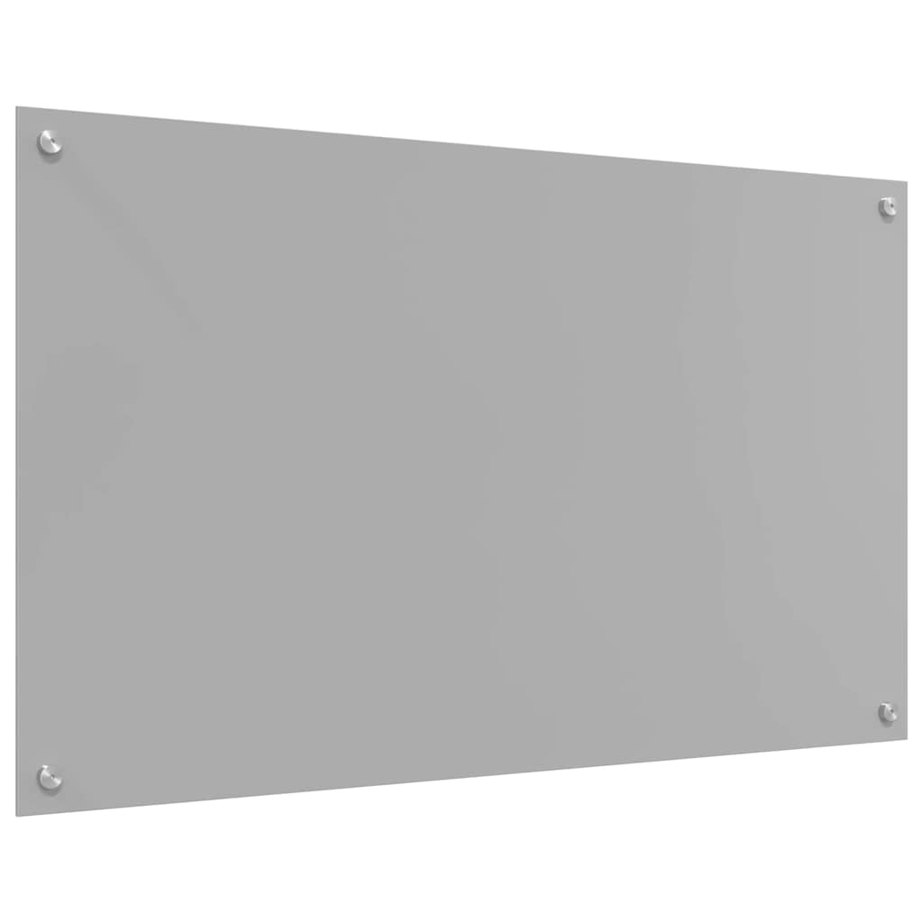 vidaXL Panel kuchenny Jasnoszary 100 x 60 cm szkło hartowane