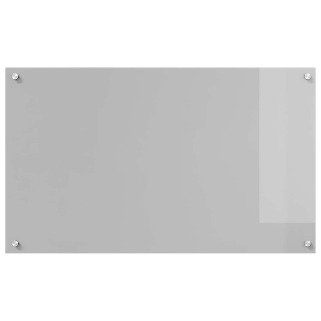 vidaXL Panel kuchenny Jasnoszary 100 x 60 cm szkło hartowane